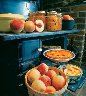 Preparing Peaches to Bake large peach harvest