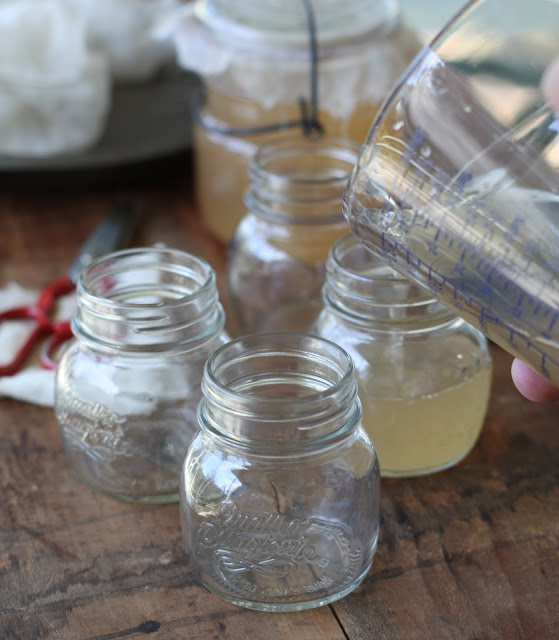 Pouring Apple Vinegar
