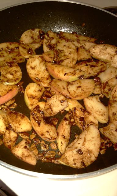 Cooked Honeycrisp Apples Sautéed Apples