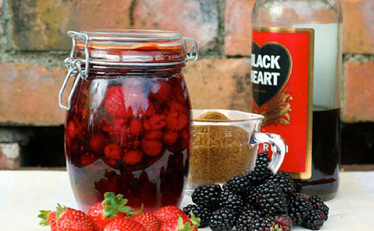 Berry alcohol preserve and ingredients