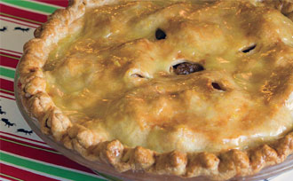Close up of pie crust