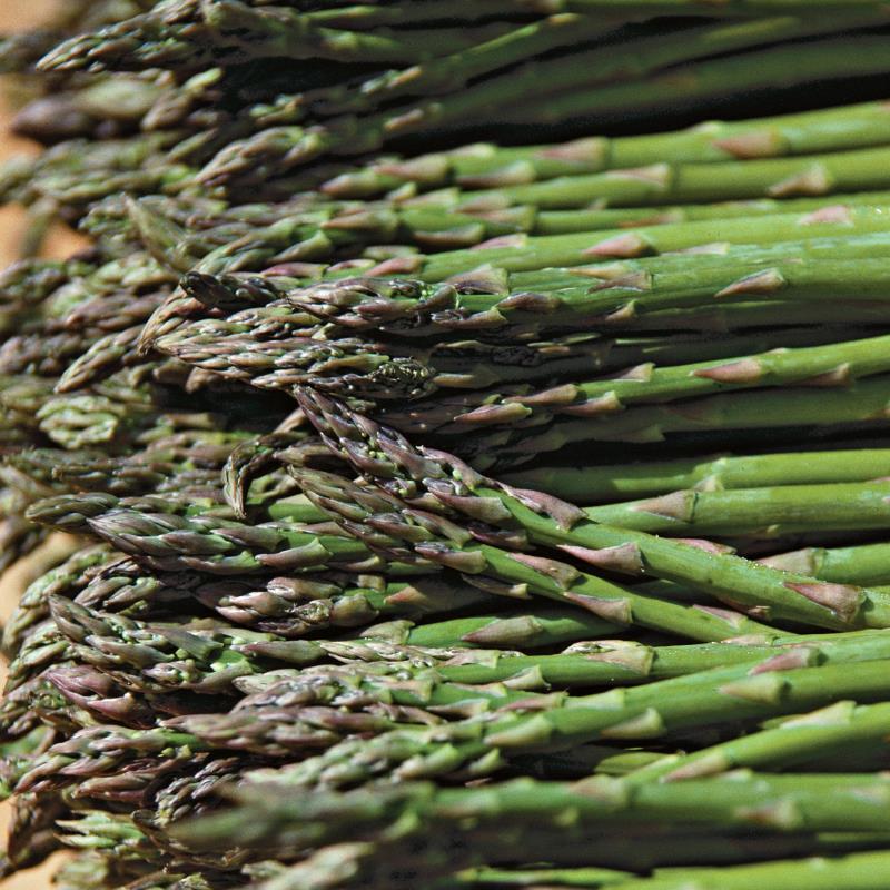 a bundle of green asparagus