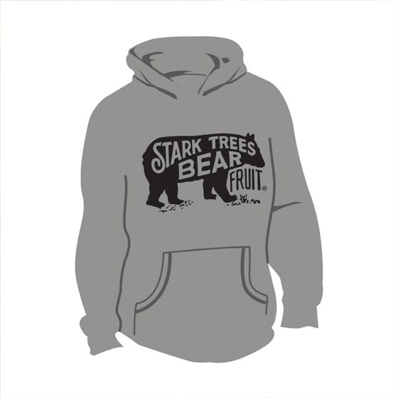 Photo of Long Sleeve Bear Logo Hooded Sweatshirt Athletic Gray