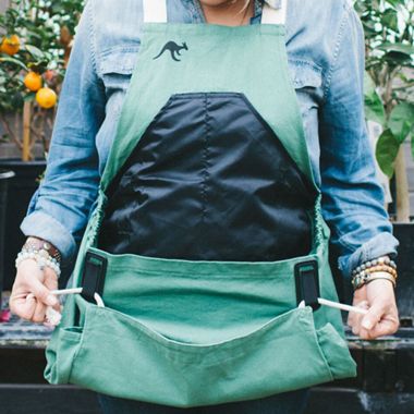 The Roo Gardening & Harvest Apron on woman