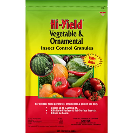 Hi-Yield Vegetable & Ornamental Insect Control 4 pound bag