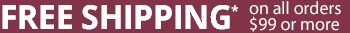 Free Shipping on all standard orders over $99!