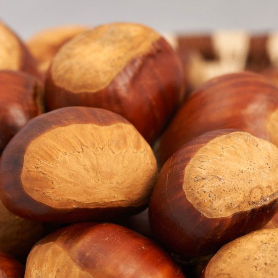 Chestnuts in a pile