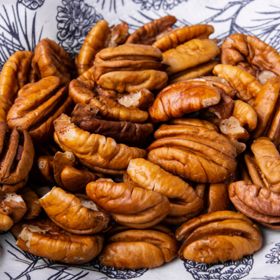 Hican nuts in bowl