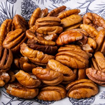 Hican nuts in bowl