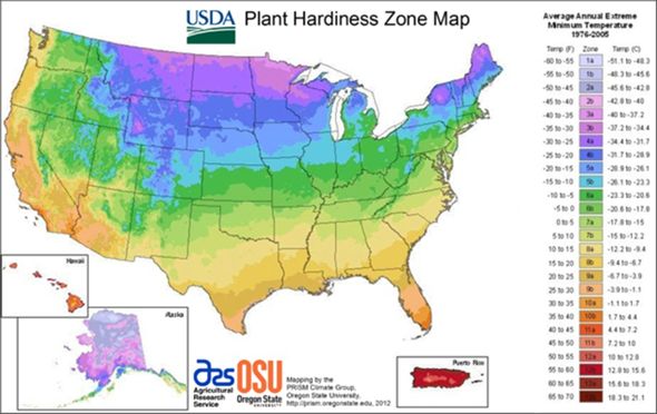 Read the full article map of hardiness zones