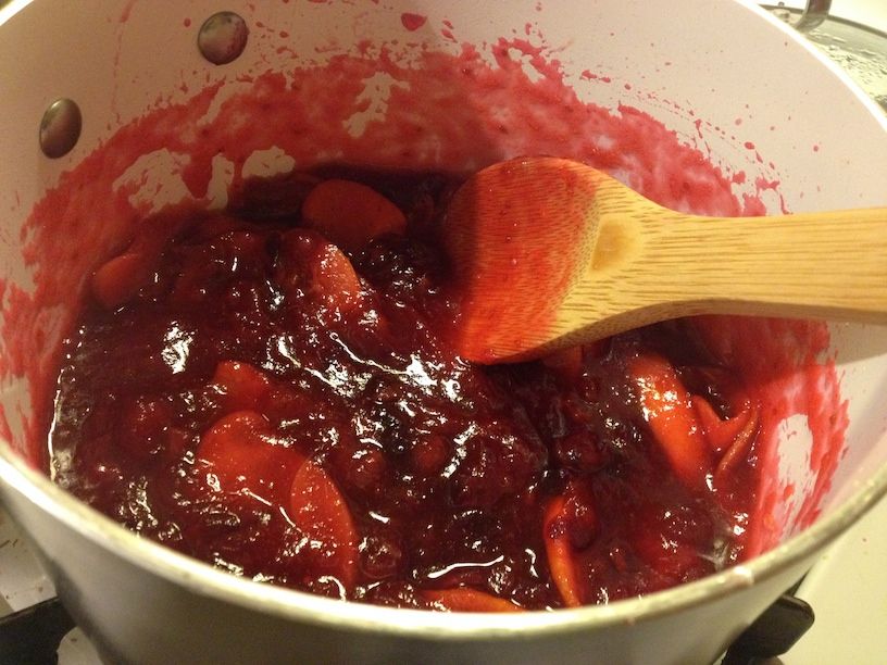 Cranberry Sauce Cooking