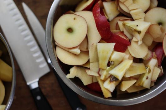 Raw Apple Scraps