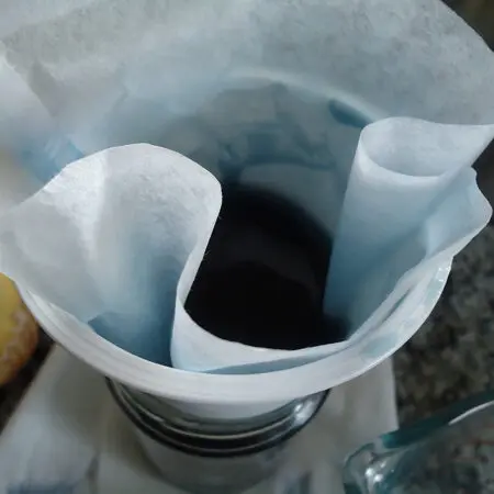 Berry Liqueur Strained Through a Filter