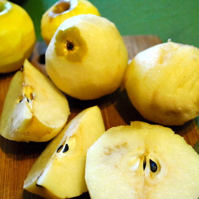 Peeled Asian Pears