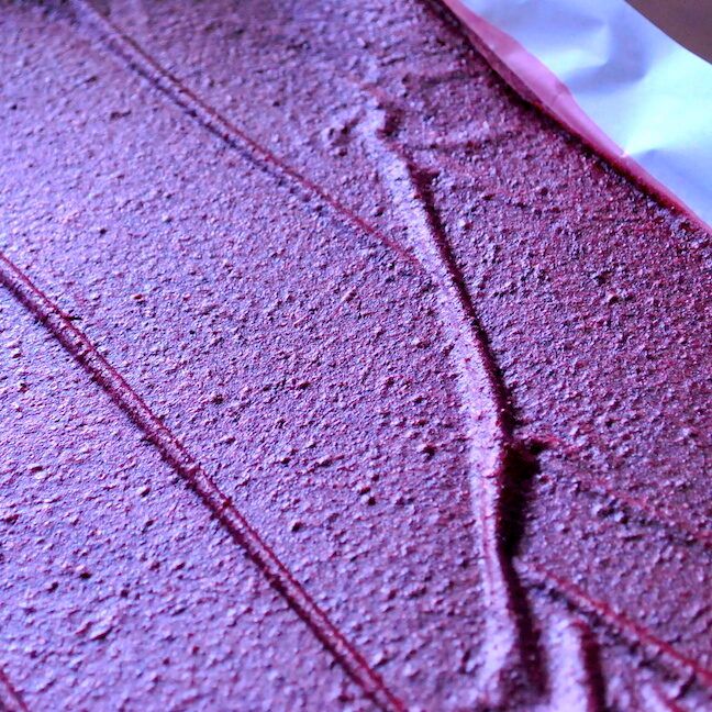 Homemade Strawberry-Blueberry Fruit Leather Out of the Oven