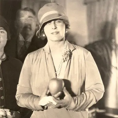 Vintage Photo of woman with Golden Romania